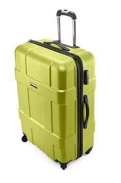 Suitcase with opened handle Stock Photos
