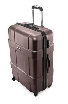 Suitcase with opened handle Stock Photos