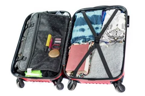 Suitcase ready to trave Stock Photos