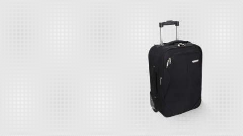 A suitcase is ready to travel Stock Footage 207126967