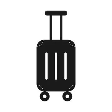 Suitcase, simple vector stock icon for websites and apps, simple design. イラスト素材