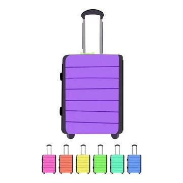 Suitcase suitcase vector cartoon graphic Stock Illustration