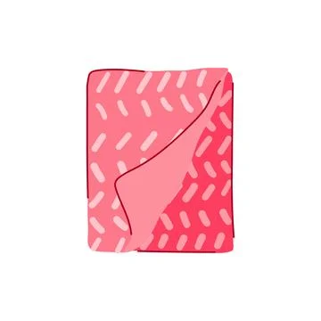 Suitcase throw blanket cartoon vector illustration Illustration