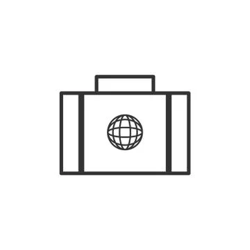 Suitcase vector graphic design illustration 스톡 일러스트