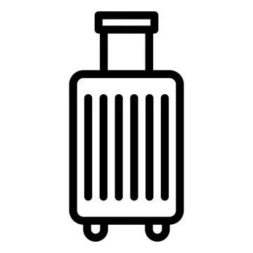 Suitcase Vector Icon Design Illustration Illustrazione stock