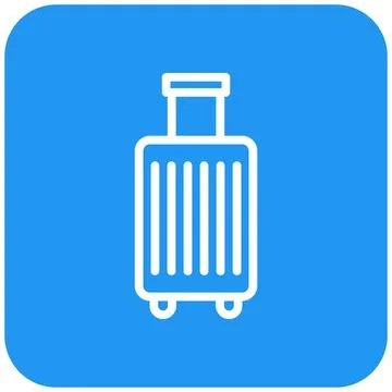 Suitcase Vector Icon Design Illustration Stock Illustration