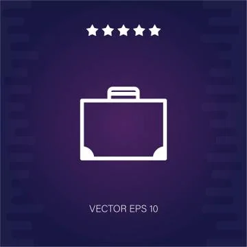 Suitcase vector icon Stock Illustration