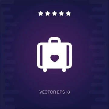 Suitcase vector icon Stock Illustration