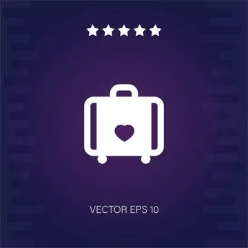 Suitcase vector icon Stock Illustration
