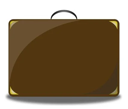 Suitcase vector icon isolated on transparent or white background Stock Illustration