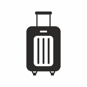 Suitcase on wheels Stock Illustration