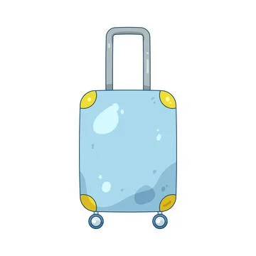 Suitcase with wheels Stock Illustration