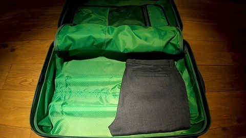 Suitcase young macho. Stock Footage 102042780