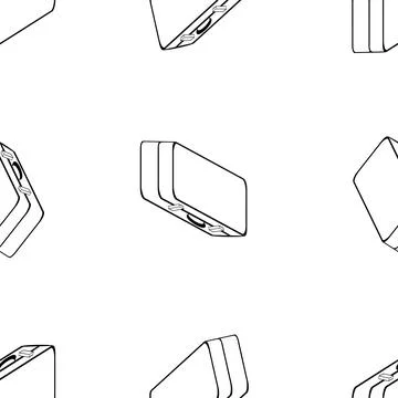 Suitcases 3d pattern Иллюстрация