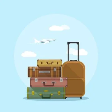 Suitcases Stock Illustration