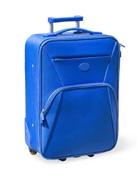 Suitcases isolated on white Stock Photos