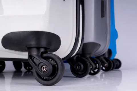 Suitcases on wheels Foto stock