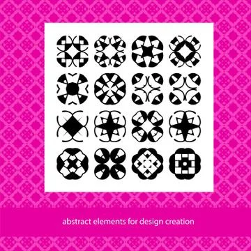 Suits for branding logo or patterns. Abstract elements for design ideas. Stock Illustration
