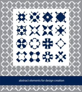 Suits for branding logo or patterns. Stylish creative geometric vector signs Stock Illustration