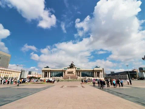 Sukhbaatar Square Stock Photos