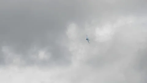 Sukhoi Su-34 Fullback during the demonstration flight Stock-Footage 103469778