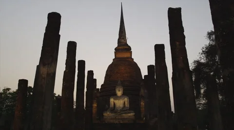 Sukhothai Histirical Park Video stock 60083695