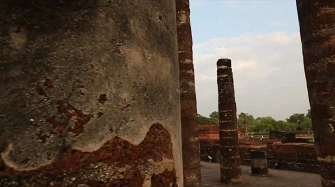 Sukhothai Temple. Stock Footage 49746027