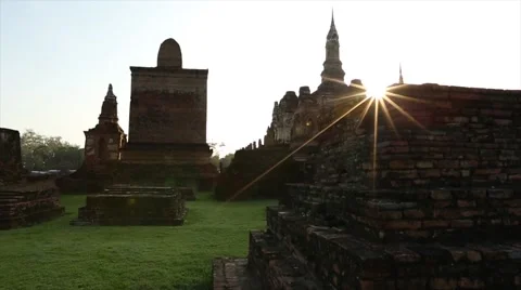 Sukhothai Temple. Stock Footage 49746033