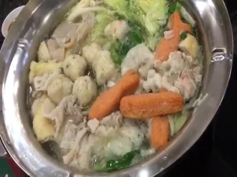 Suki pot is boiling. Stock Footage 73542865