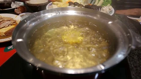 Sukiyaki In pot Stock Footage 76518020