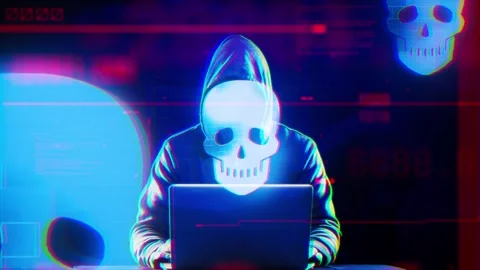 Sukll on Hacker concept technology futuristic data background Stock Footage 343386455