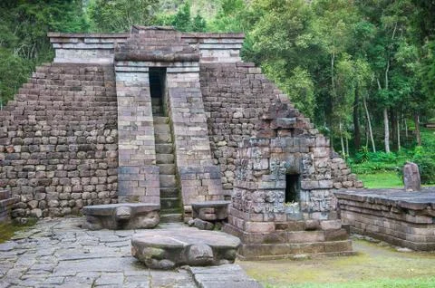 Sukuh temple, java, indonesia Stock Photos