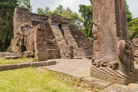 The Sukuh temple Fotos de archivo