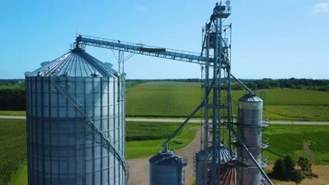 Sukup Grain Bin FlyThrough Video stock 159440644