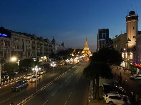 Sule Pagoda Stock Photos