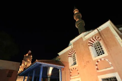 Suleimans mosque minaret Stock Photos
