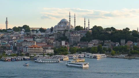 Suleymaneiye mosque in Istanbul Stock Footage 103106560