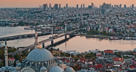 Suleymaniye mosque built Video stock 139265431