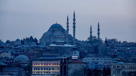 Süleymaniye Mosque Stock-Footage 38307119