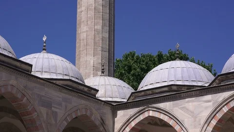 Suleymaniye Mosque - a grand complex of the Ottoman era, Istanbul Video stock 112717518