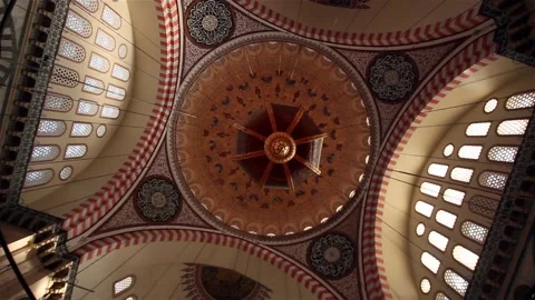 Suleymaniye Mosque Interior Stock Footage 195992766
