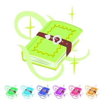 Sulfur alchemy book vector cartoon graphic Stock Illustration