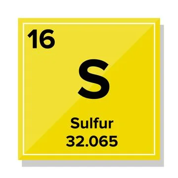 Sulfur Element Stock Illustration