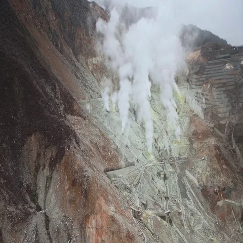 Sulfur Mines Video stock 69523904
