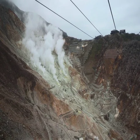 Sulfur Mines Video stock 69524279