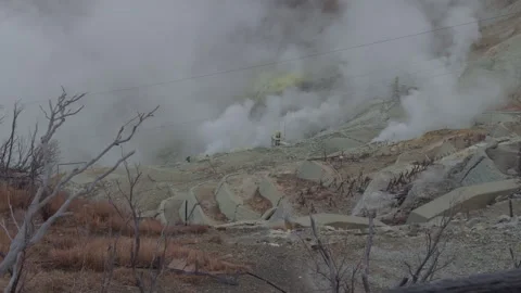 Sulfur Mining Operation 스톡 동영상 316072090
