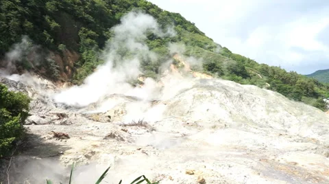 Sulfur in St. Lucia Stock Footage 46941358
