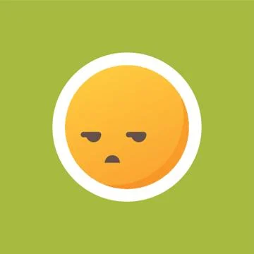 Sulky Emoticon Stock Illustration