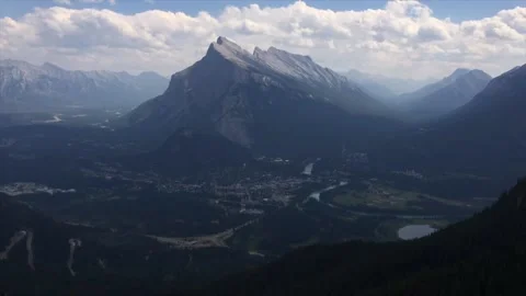 Sulphur Mountain Timelapse Stock Footage 150251045