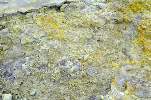 Sulphur spring in vulcano 스톡 사진
